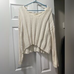 Pacsun White V-neck Sweater